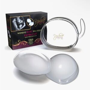 Silicone bra inserts NEW IN BOX gel push up breast bra pads implants Never used